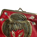 American Vintage Vintage Ciaco Coin Purse Red Leather Unique Rare Fashion Girl Photo 2