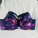 Torrid Active Sports Bra 48C. Tropical Galaxy Convertible Straps. Underwire Photo 3