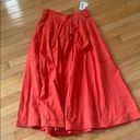 Steven Alan  NEW Red/Pink Margot Midi Skirt Photo 1