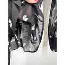 Daisy Just Female  Sheer Sigrid Shirt Large L Black Button Front Ruffle Photo 2