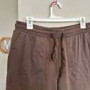 American Eagle  | Women’s Brown Pocket high rise Sweatpants Drawstring size m Photo 2