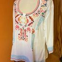 Harper  Francesca’s Collections Embroidered Hippie Chic Tunic Photo 9