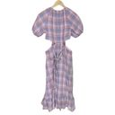 Likely  NWT Payson Side Cutout Plaid Midi Dress In Lilac Sachet Multi Women’s 6 Photo 4