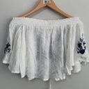 SEEK the Label NWT  Off The Shoulder Embroidered Crop Top size medium Photo 6