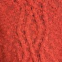 Anthropologie  Moth orange/red cowl neck sweater button detail size XS Photo 4