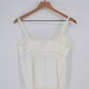 Brandy Melville NWT  Edith Lace Trim Cotton Tank Top V-Neck White One Size Photo 3