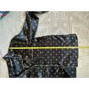 Morgan Taylor  Women's Pajama Top Sz L Black/Gold Polka Dot Long Sleeve Silky Photo 11