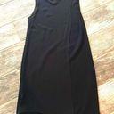 Theory  black sleeveless shift dress wool & silk blend 100% silk top layer Size M Photo 0