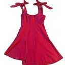 Cinq à Sept Cinq a Sept Jeanette Red Tie Shoulder Flare Mini Dress Size 4 NWT Photo 8