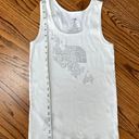 The North Face  White Ribbed Tank Top Photo 4