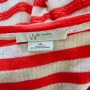 W By Worth W By Worrh Babette Red Red & White Sparkle Stripe Ruffle Knit Top Size Small Photo 4