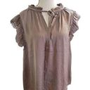 Parker NWT Adyson  in Mocha Size 1X Blouse Photo 0