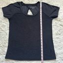 Beyond Yoga Top Lightweight Spacedye Tee Cut Out Back Heathered Black XS Photo 8