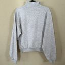 SKIMS  COTTON FLEECE CLASSIC HALF ZIP PULLOVER LIGHT HEATHER GREY size XS NWT Photo 8