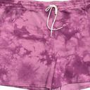 Sonoma Women’s Shorts 3X Fleece Lounge Relaxed Fit Lilac Tye Dye Workout Athletic Gym Photo 0