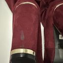 Torrid  Women 10.5W Burgundy Metal Heel Slouchy Boots Wide Width & Calf Photo 9