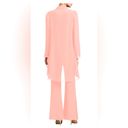 Womens Pant Suit Set Tank Top with Cardigan Mother of Bride Evening Outfit Peach Pink Size M Photo 2