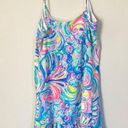 Lilly Pulitzer  Dress Medium Zanna Silk in Guilty Pleasure Bright Sundress Ruffle Photo 3