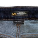 Lee  Jeans Regular Fit Dark Wash Mid Rise Secretly Shapes Straight Leg Size 16S Photo 1