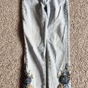 Driftwood  medium wash Floral Embroidered Jackie High Rise Jeans - W 24" L 27" Photo 0