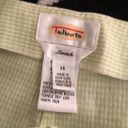 Talbots Green white gingham plaid vintage pants stretchy Photo 2