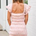 The Impeccable Pig Pink Floral Smocked Mini Dress | NWT Photo 13