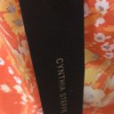 Cynthia Steffe NWT  Women Cap Sleeve Orange, Floral blouse Photo 6