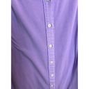 DKNY  Purple Pastel Lavender button down collar Womens Size Medium Photo 3