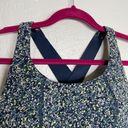 Sweaty Betty Women M Gray Blue Yellow Dot Print Circuit Sports Bra Workout Photo 1