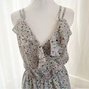 BCBGeneration BCBG Grey/Blue Confetti Splashed Cross Front Mini Size Medium Photo 4