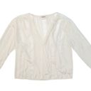 L'Agence L’agence silk Magnolia Angela v‎ neck blouse Sz Small White Photo 3