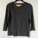 Cynthia Steffe  Lace Ruffle 3/4 Sleeve Top Photo 0