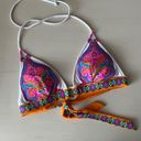 Victoria's Secret Y2k Victoria’s secret bohemian multicolor printed triangle padded bikini top Photo 6