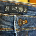 ZARA  Trafaluc Dark Denim Distressed Skinny Ankle Jeans size 2 Photo 2