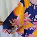 Trina Turk  Blue Floral Breeze Swim Tunic Women's Bathing Suit Coverup Size Large Photo 8