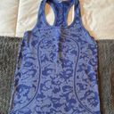 Lululemon Swiftly Tech Racerback tank size 4 purple pattern Photo 0