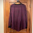 Harvé Benard Harve Benares women’s blouse size XL purple / black Photo 3