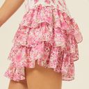 Altar'd State New! Altar’d State Medium Briella Fancy Pink Floral Tiered Mini Skirt~Love! Photo 1