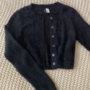 Divided Black Cardigan Sweater Photo 0