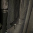 Bernardo  Genuine Leather Jacket Women’s Size L Black Mobwife Aesthetic Photo 4