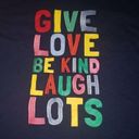 st. john's bay Nwt Womens  Give Love Be Kind Laugh Lots T-Shirt Size 0x Photo 1