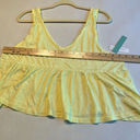 Abound ‎ Womens Cropped Tank Top Peplum Waist Raw HemYellow Size XL Photo 6