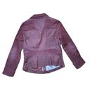 prAna  Women's Nadine Vino Burgundy Corduroy Zip Front Denim Jacket Sz S Photo 2