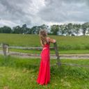 Sherri Hill Sparkly Red Dress Photo 5