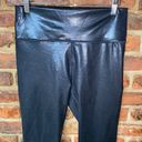 Fabletics NWT  Black Fog Foil Define High Waisted 7/8 Leggings Women's Size Large Photo 2