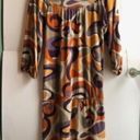 BCBGMAXAZRIA NEW  Beige Mustard Purple Orange Ivory Cream 60s 70s Mod Retro Dress Photo 4