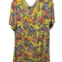 LuLaRoe  Simply Comfortable Short Sleeve Tee T-Shirt w. Aztec Design - Size 3XL Photo 0