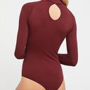 Intimately by Free People Turtleneck Bodysuit Seamless Long Sleeve Red Womens XS Photo 2