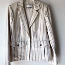 Alexis 
Enos Striped Single-Breasted Blazer Size Large Photo 0