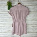 Abercrombie & Fitch  Light Pink Lyocell Utility Romper Photo 4